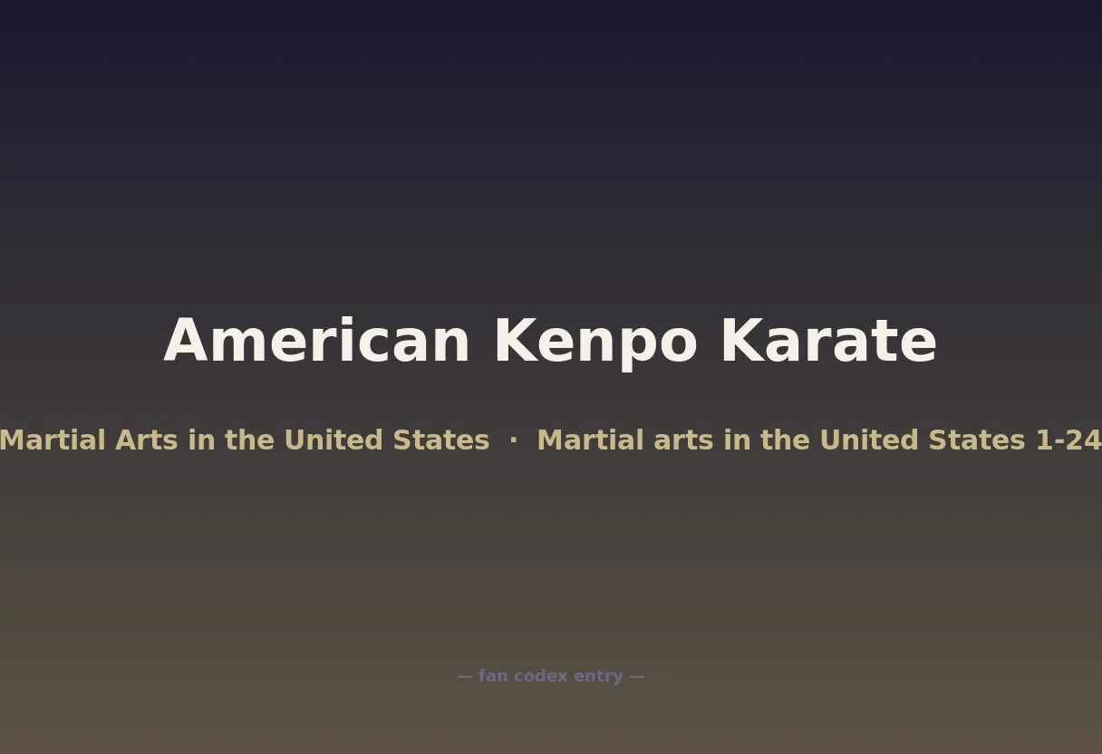 American Kenpo Karate